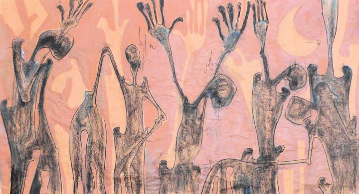 Peinture intitulée "1078774-10202937494…" par Samir Bensalem, Œuvre d'art originale,