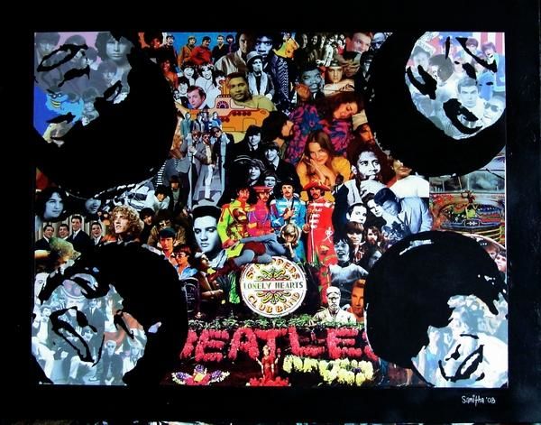 Collages titled "1966" by Samitha Hess, Original Art, Other
