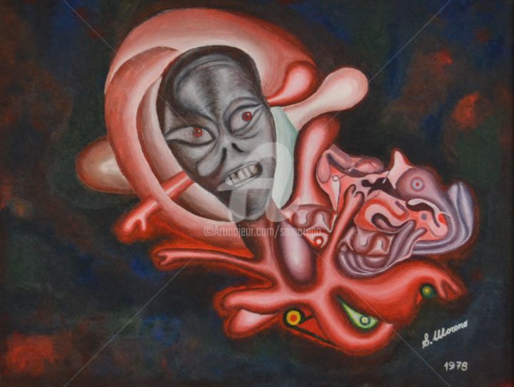 Peinture intitulée "TRANSFORMATION" par Salvador  Moreno, Œuvre d'art originale, Huile