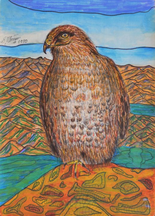 Drawing titled "BUSE VARIABLE" by Salvador  Moreno, Original Artwork, Other