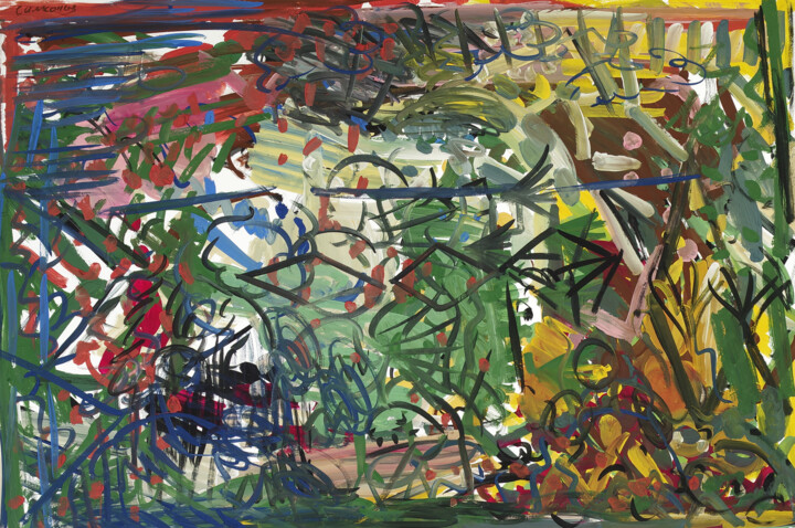 Painting titled "Dissolution." by Yuriy Samsonov, Original Artwork, Gouache