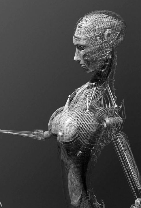 Цифровое искусство под названием "virtuality-anami-01…" - Samuel De Cruz, Подлинное произведение искусства, 3D моделирование