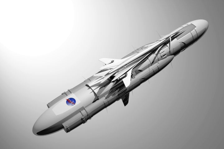 Digital Arts titled "RST644 sur booster.…" by Samuel De Cruz, Original Artwork, 3D Modeling