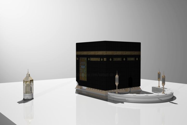 Arte digitale intitolato "KAABA-03.jpg" da Samuel De Cruz, Opera d'arte originale, Modellazione 3D