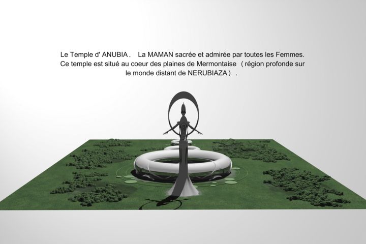 Artes digitais intitulada "ANUBIA-02.jpg" por Samuel De Cruz, Obras de arte originais, Modelagem 3D
