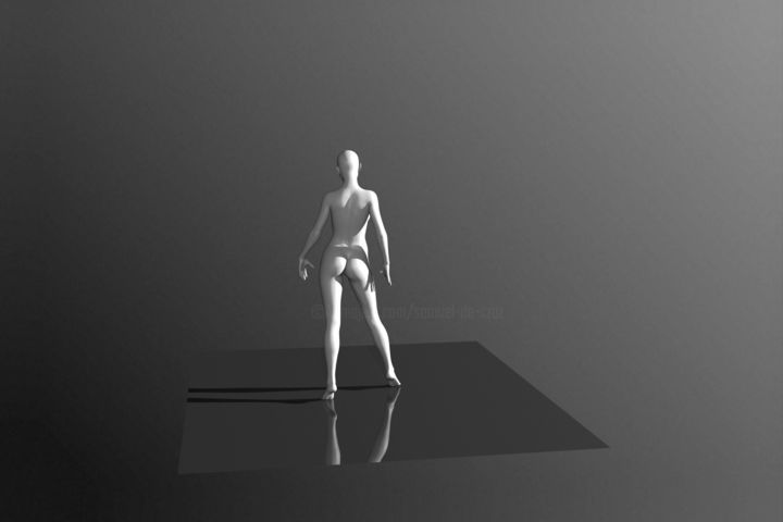 Цифровое искусство под названием "STACEY - robotic an…" - Samuel De Cruz, Подлинное произведение искусства, 3D моделирование