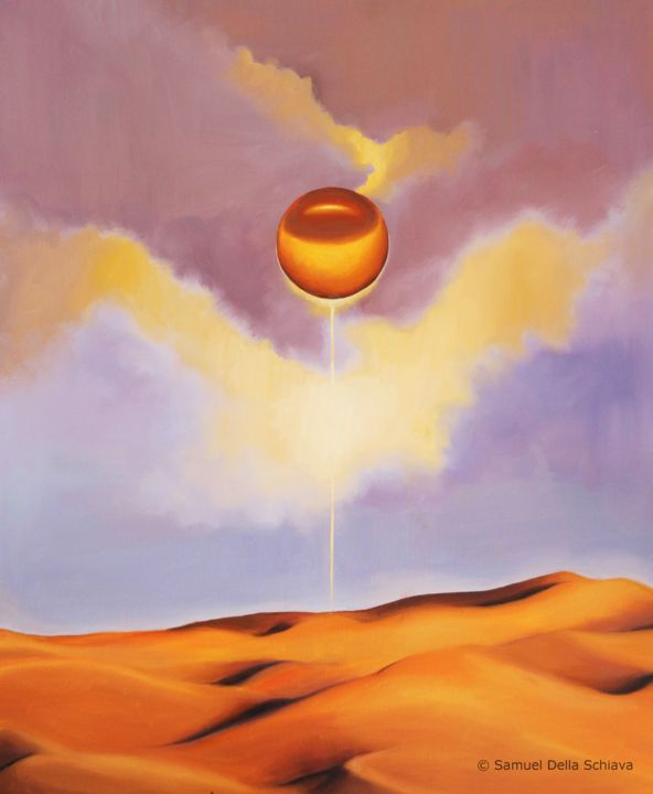 Painting titled "Dunes" by Samuel Della Schiava, Original Artwork, Acrylic