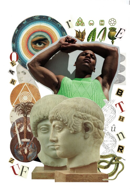 Collages titled "Picasso & Picasso" by Samuel Guerrier, Original Artwork, Collages