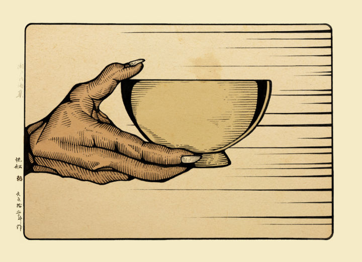 Drawing titled "Joshu Washes The Bo…" by Samuel Humphreys, Original Art, Digital Photography