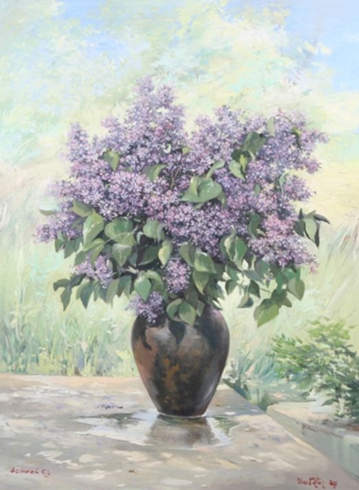 "Lilac" başlıklı Tablo Samvel Galstyan tarafından, Orijinal sanat, Petrol