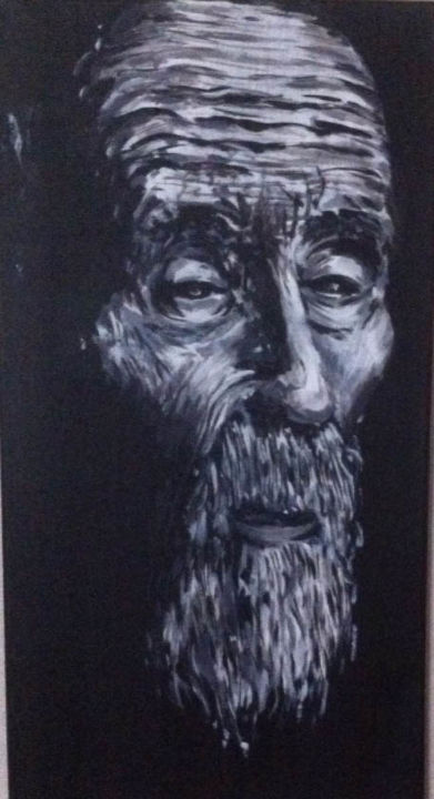 "L'homme à barbe" başlıklı Tablo Samwell tarafından, Orijinal sanat, Akrilik