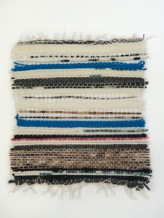 Textielkunst getiteld "TISSAGE ST2" door Sanaa Mejjadi, Origineel Kunstwerk, Textielvezel
