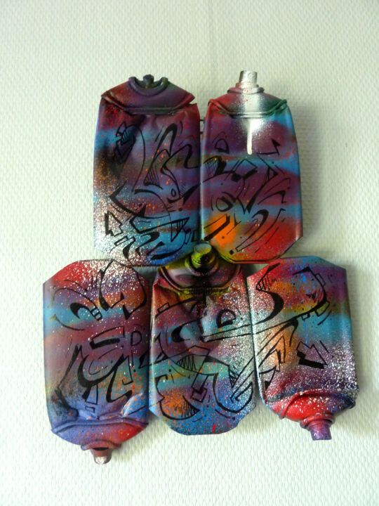 Painting titled "Tag sur bombe 3" by Saname, Original Artwork, Spray paint