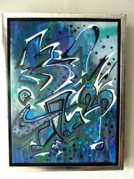 Painting titled "100 titres 71" by Saname, Original Artwork, Acrylic