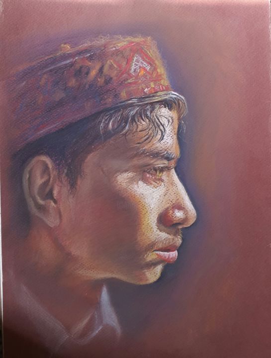 Painting titled "2017-12-31-14-15-50…" by Sanaullah, Original Art, Pastel
