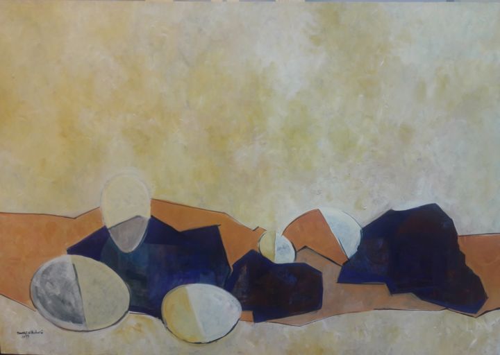 Painting titled "Life" by Sanaz Gholami, Original Artwork, Acrylic