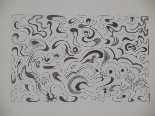 Drawing titled "Formas abstractas" by Jorge Alberto Sánchez Conte, Original Artwork, Other