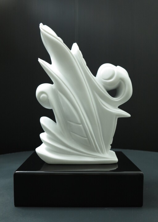 Sculpture intitulée "Letter F. The theor…" par Sand, Œuvre d'art originale, Pierre