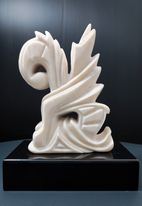 Escultura intitulada "Letter K. The theor…" por Sand, Obras de arte originais, Pedra