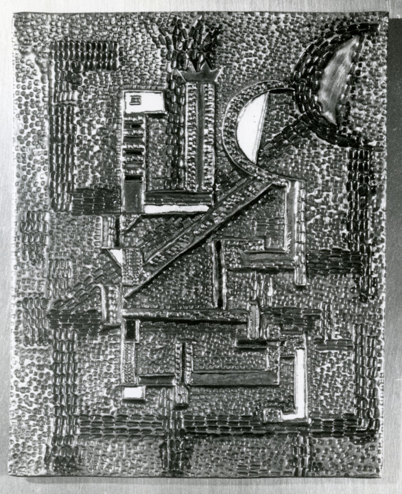 "Constructiviste for…" başlıklı Heykel Sándor Móga tarafından, Orijinal sanat, Metaller