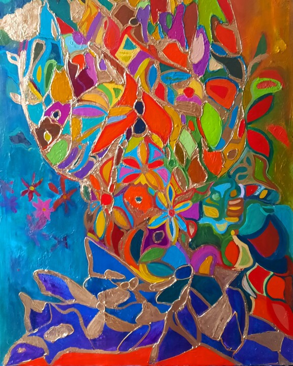 Bonbon Bleu, Картина - Sandra Land | Artmajeur