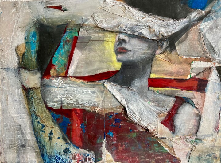 Pittura intitolato "Curtains" da Sandra Ludwig, Opera d'arte originale, Acrilico