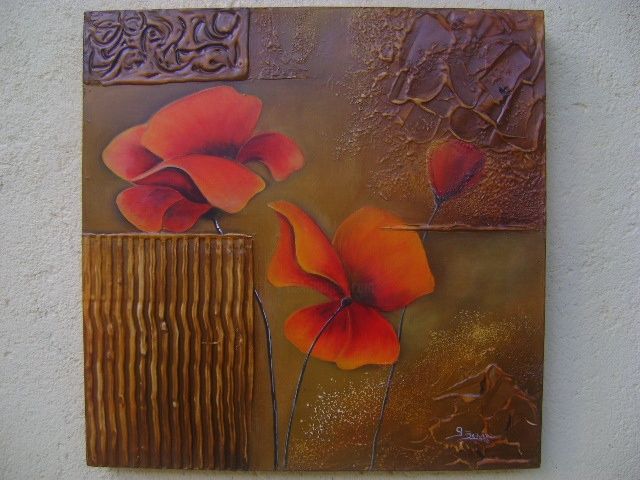 Pintura titulada "Floral 11 003" por Sandra Belluzzo, Obra de arte original, Oleo