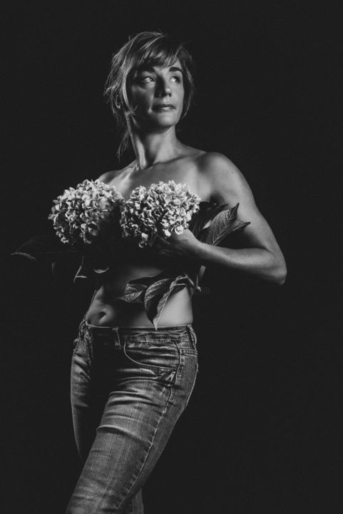 Photographie intitulée "Les seins aux horte…" par Sandra Clément, Œuvre d'art originale, Photographie numérique