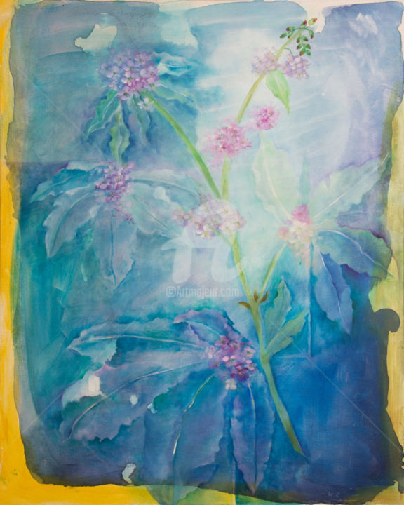 Peinture intitulée "Flor da Castanha da…" par Sandra Filardi, Œuvre d'art originale, Encaustique