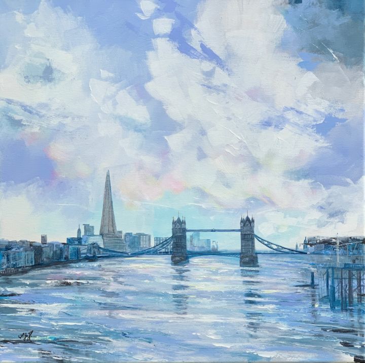 Pintura titulada "London" por Sandra Gebhardt-Hoepfner, Obra de arte original, Acrílico