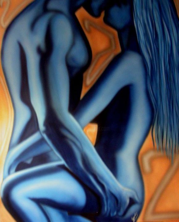 Painting titled "2" by Sandra Woosnam, Original Art, Oil