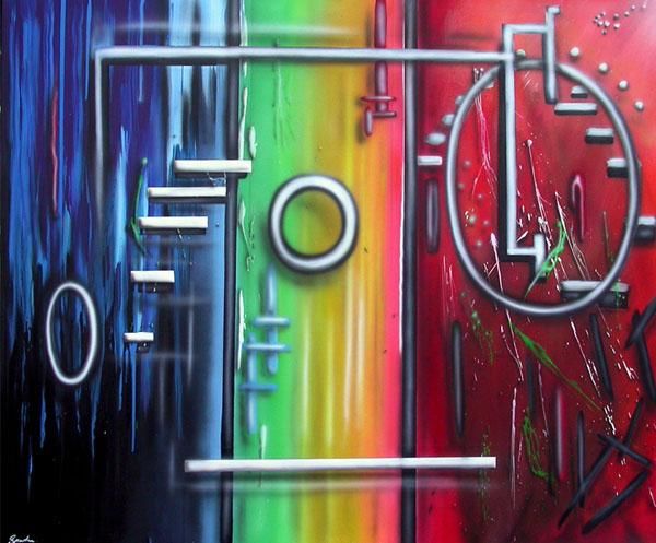 Painting titled "4" by Sandra Woosnam, Original Art, Oil