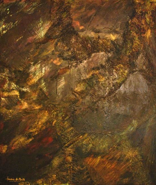Painting titled ""Notturni di Chopin…" by Sandria Di Monte, Original Artwork, Oil