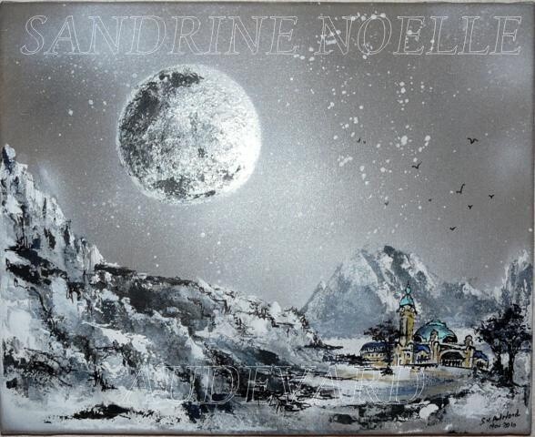 Pintura titulada "Gare de la planète…" por Sandrine Audevard, Obra de arte original