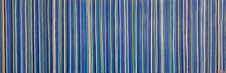 Peinture intitulée "Colors vibrations p4" par Guena, Œuvre d'art originale, Acrylique Monté sur Châssis en bois