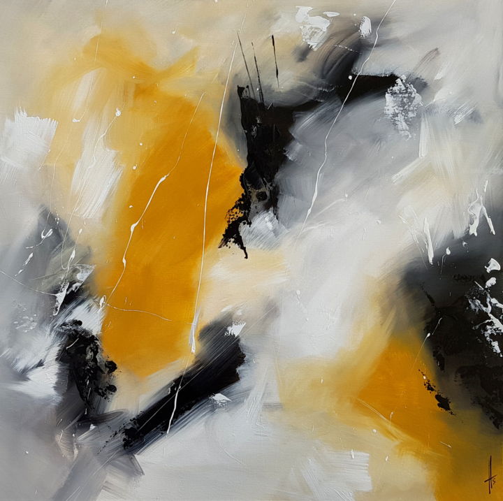 Peinture intitulée "OXIDE" par Sandrine Hartmann, Œuvre d'art originale, Acrylique Monté sur Châssis en bois