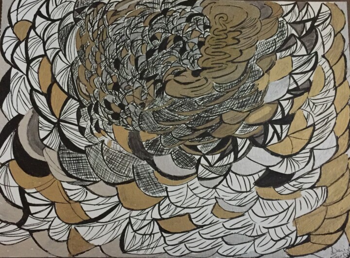"abstraction japonai…" başlıklı Resim Sandrine Lemaître tarafından, Orijinal sanat, Mürekkep