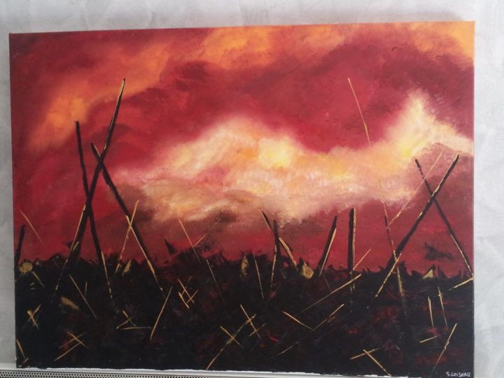 Champ De Bataille Painting By Sandrine Loiseau Artmajeur Champ De Bataille Painting By Sandrine Loiseau Artmajeur