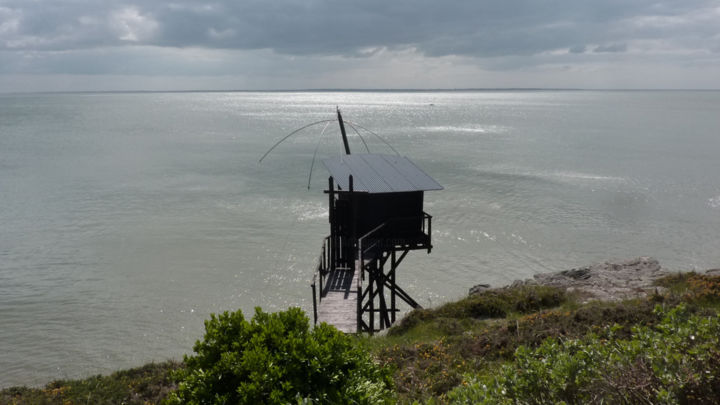 Photographie intitulée "Cabane de pêcheur -…" par Sandrine Swan Wimart, Œuvre d'art originale