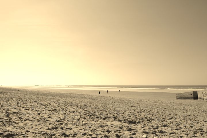 Photographie intitulée "Plage 3" par Sandrine Damour, Œuvre d'art originale