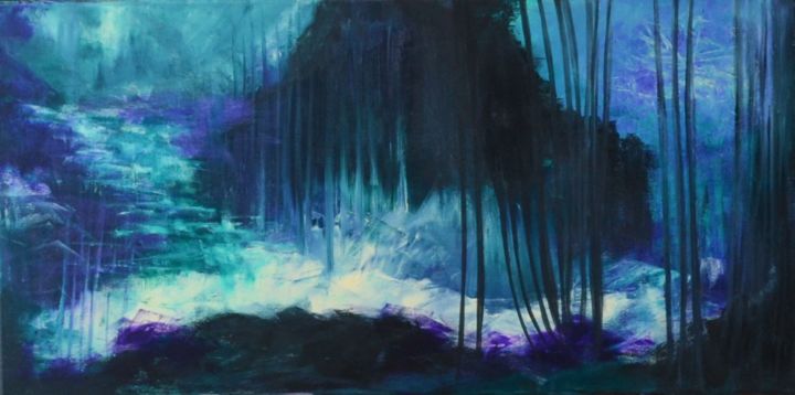 Malarstwo zatytułowany „Luminescence” autorstwa Sandrine Damour, Oryginalna praca, Akryl