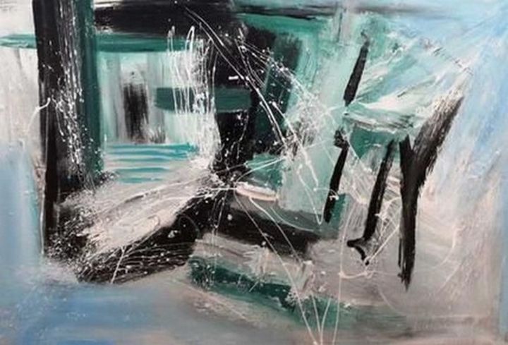 Pittura intitolato "Dal gelo finalmente…" da Sandro Sabatini, Opera d'arte originale, Smalto