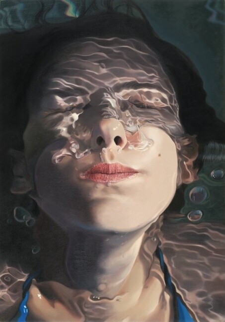 Pintura titulada "IVANA UNDERWATER IM…" por Sandrk, Obra de arte original, Oleo