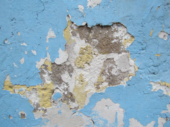 Fotografie mit dem Titel "blue Wall" von Sandro Hoffmann, Original-Kunstwerk