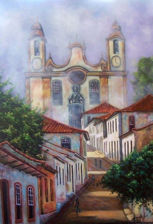 Painting titled "Tiradentes" by Sandro José Da Silva, Original Artwork, Oil