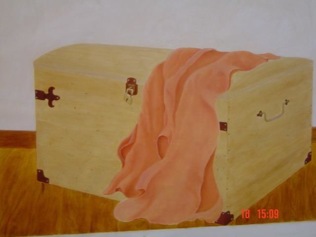 Malarstwo zatytułowany „TROMPE OEIL  *** Ma…” autorstwa Sandy Deco, Oryginalna praca
