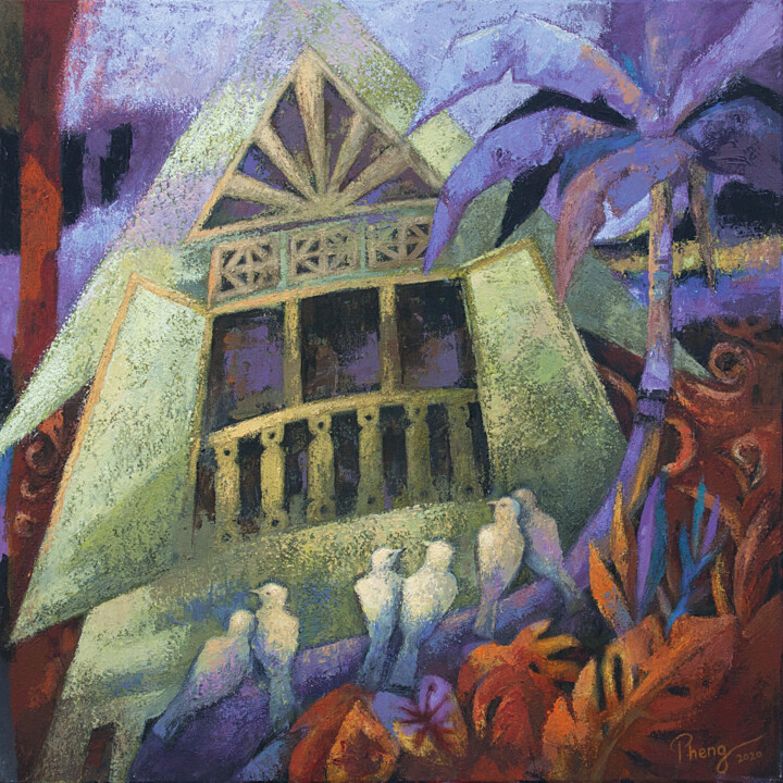 Malerei mit dem Titel "Symphony Orchestra" von Lau Lai Pheng (Sandy), Original-Kunstwerk, Acryl Auf Holzplatte montiert