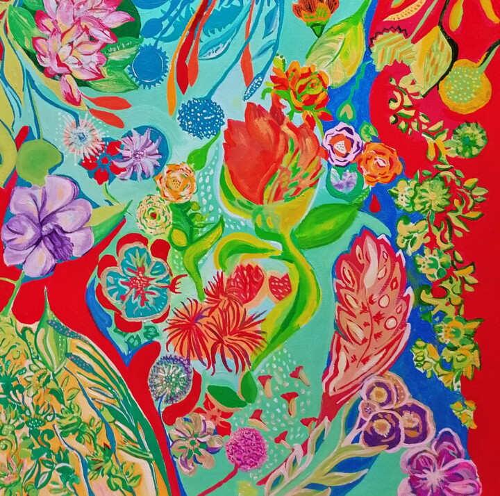 Pintura intitulada "Spring" por Sanja Jancic, Obras de arte originais, Acrílico