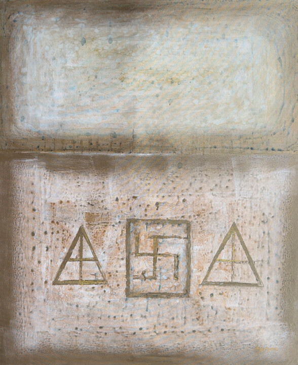 Pittura intitolato "Postmodernism Serie…" da Sanjay P, Opera d'arte originale, Acrilico