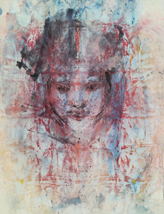 Peinture intitulée "Wild spirit" par Sanka, Œuvre d'art originale,
